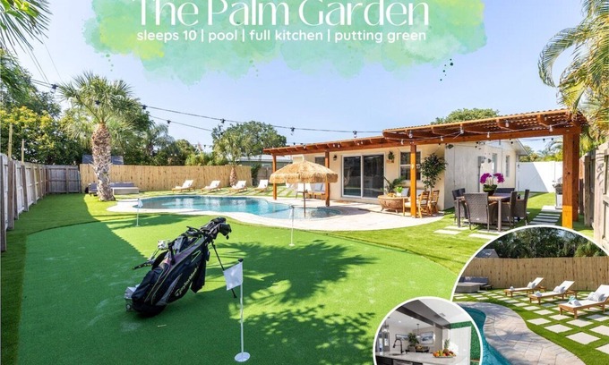 Florida North Atlantic Coast Villa | The Palm Garden · Palm Beach Villa Retreat w Pool: Near Beach & Golf