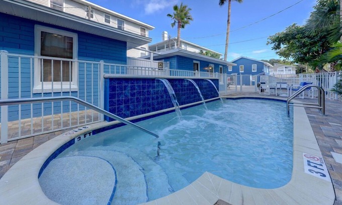 St. Petersburg - Clearwater Cottage | The Reef Quaint Beach Cottage steps to the sand! 2bdrm 1bath with pool