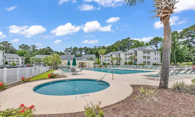 Carolina Forest Condo | The Retreat at the Fairway at River Oaks: Beach, Pool, Hot Tub, Broadway, Golf
