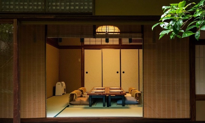 Gion House | The room is a special maisonettetype room with a private garden and a cypress bathtub The room is /Kyoto Kyōto