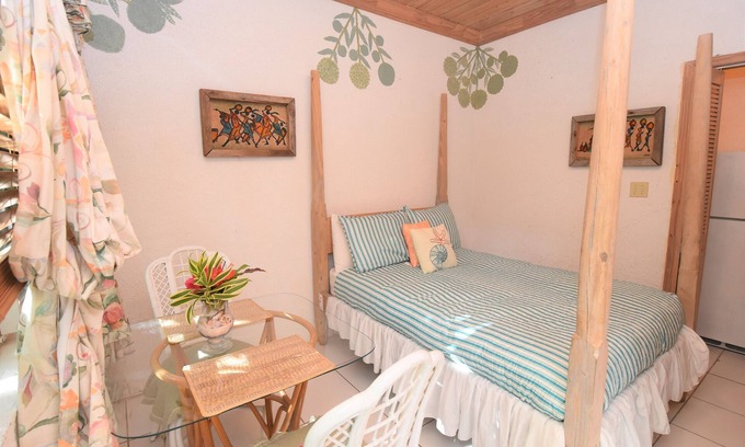 Dunmore Town Apartment | The Sugar Apple Studio 3 minute walk to the beautiful Pink Sand Beach