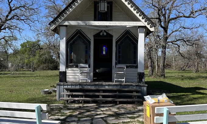 Garfield Cabin | The Tiny Chapel of Kindness: One of a Kind Tiny Chapel Glamping