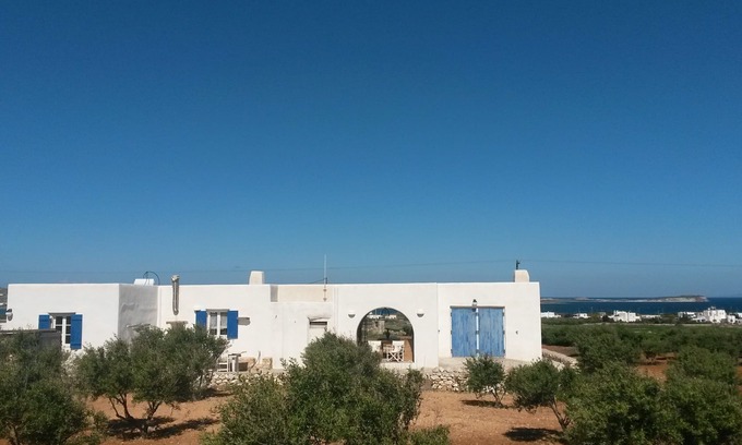 Pounta House | THE WHITE HOUSE: exact white point to explore island Paros