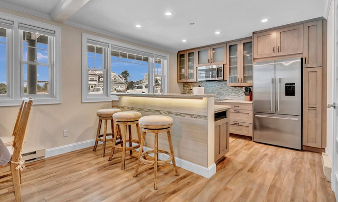 Pine Point Condo | These luxury condos are located directly on the white sands of Pine Point Beach