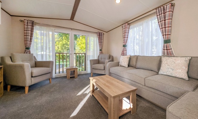 Penrith House | This comfortable caravan offers everything you need to enjoy your stay at Lowther Park.