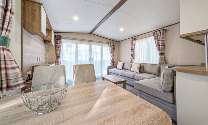 Penrith House | This spacious caravan that sleeps 6 offers everything you need to enjoy your stay at Lowther Park.
