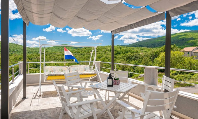 Lovrec House | This vacation home with pool is located in the idyllic hinterland of Dalmatia.