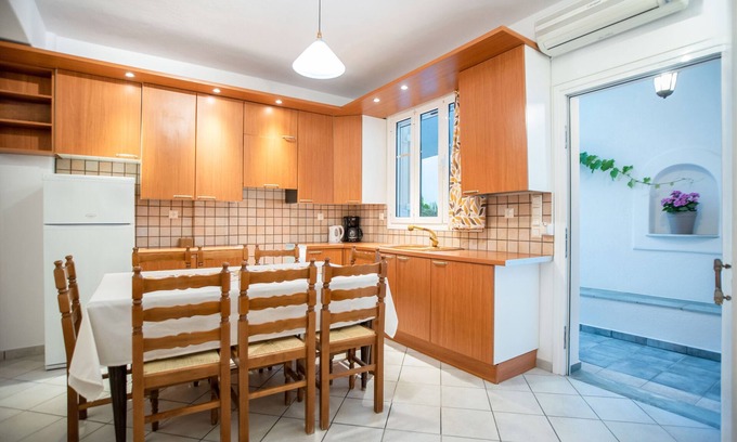 Paros Apartment | Three - Bedroom Apartment without Kitchen (7-9 Adults), First Floor, near beach.