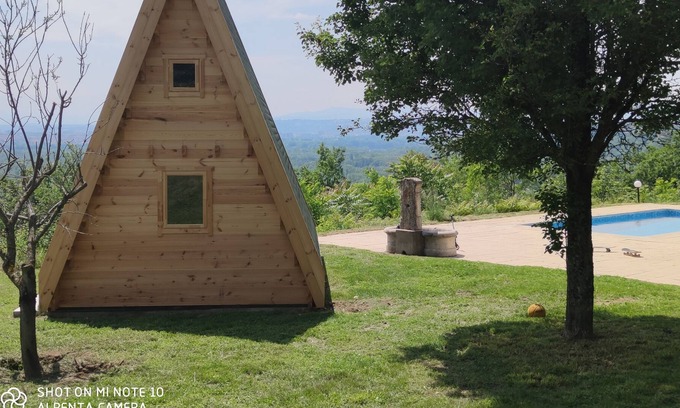 Vancia - Crepieux House | Tipi view Lyon swimming pool and spa