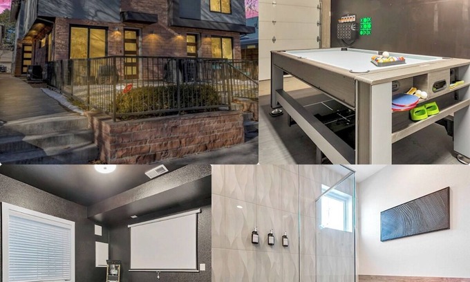 Congress Park House | Townhome with Movie and Game Room! Near Cherry Creek Sleeps 10