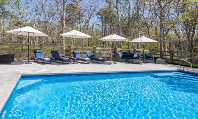 Edgartown House | Tranquil 5 BR House, Heated Saltwater Pool Near Downtown Edgartown