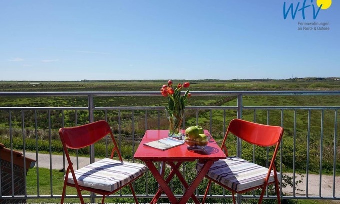 Borkum Apartment | Traumhafter Blick auf Borkums Malerische Dünenlandschaft!