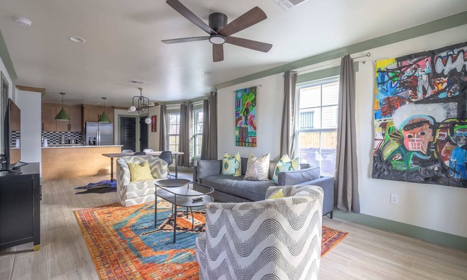 Central Oklahoma City House | Traxler House - featuring local artist Traxler