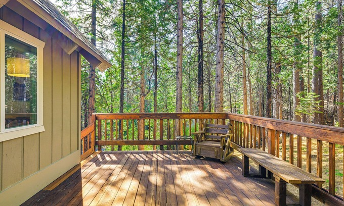 Cold Springs Cabin | Treelined Retreat: Cozy Cold Springs Cabin