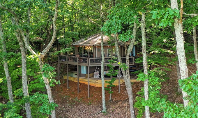 Big Canoe House | Treetop Getaway with AMAZING lake views!