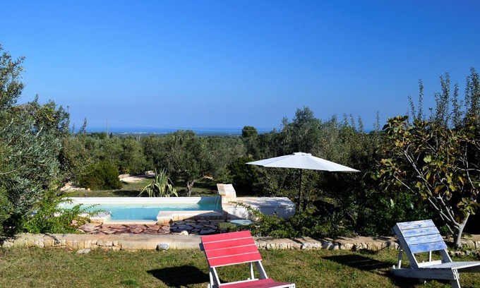 Ostuni House | Trullo delle Fate, charming stone house with sea view, private garden and pool!