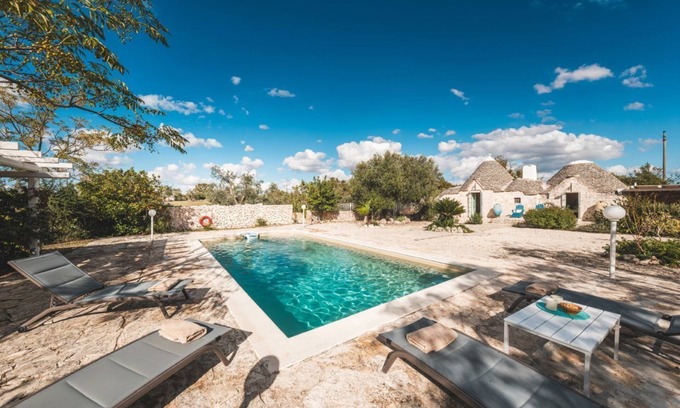 Alberobello Villa | Trullo Mario: Trulli with Pool in Alberobello, Pet Friendly