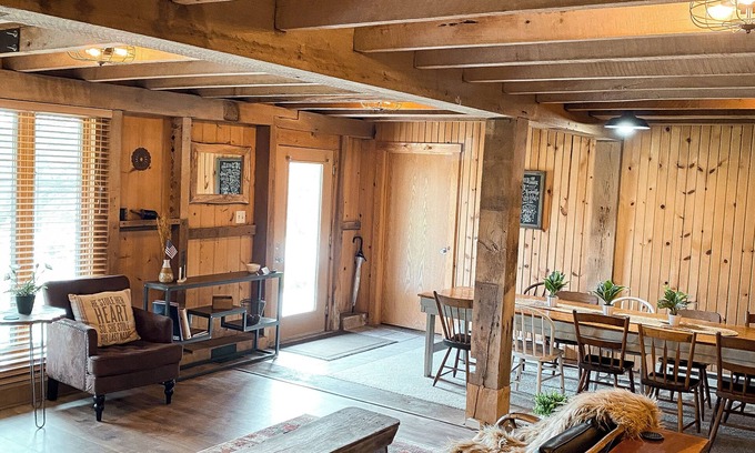 Fairborn House | Tucked beneath our historic 1895 German bank barn, is the Bunkhouse!
