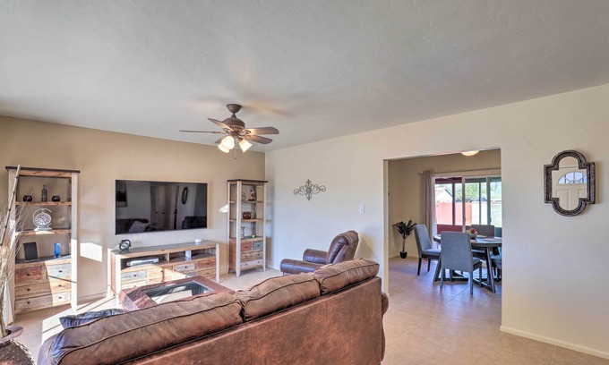 Colonia Del Valle Cottage | Tucson Home w/Patio & Games < 1 Mi to Park Place