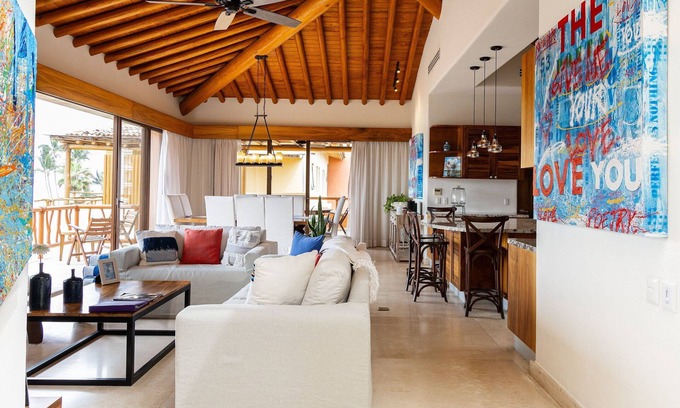 Bucerias Apartment | Turquesa - Penthouse, Two Level Beach (30 Steps)