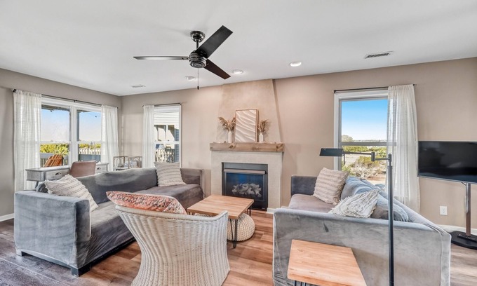 Topsail Beach House | Two Beaches & Pool, Renovated Townhome on Nature Preserve at Serenity Point