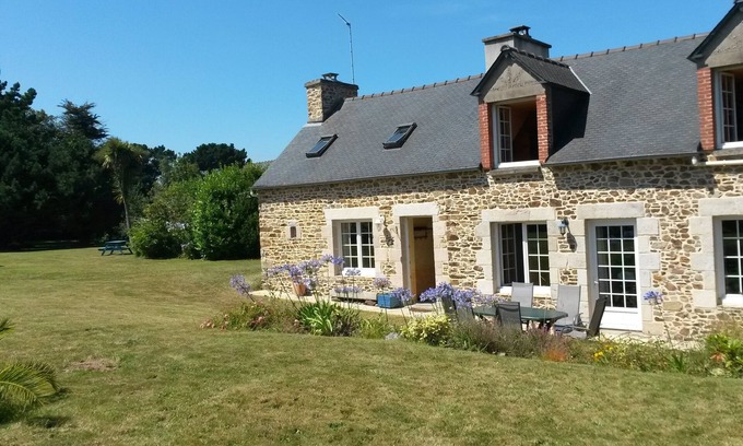 Plouha House | Typical Breton stone house near beach