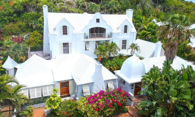 Hamilton Parish House | Unique Bermuda retreat with large cave & panoramic pool nestled into hillside