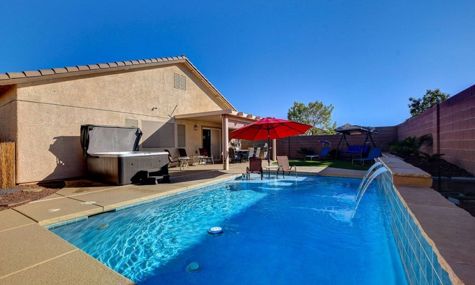 North Las Vegas House | Unique Home, Pool, Hot Tub & Game Room 420 Friendly Outside Only