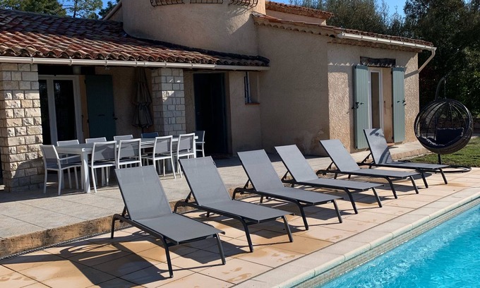 Saint-Paul-en-Foret Villa | UNIQUE! Villa Terre d’Azur for 10pers with heated pool