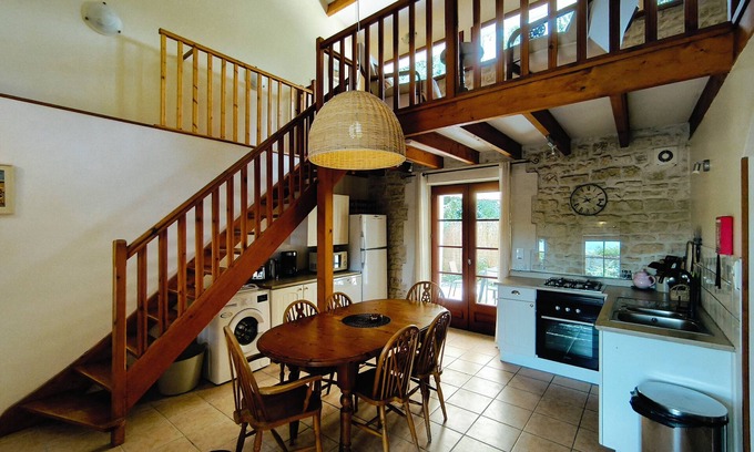 Chef-Boutonne Cottage | Unwind in the picturesque heart of the French countryside, with a swimming pool.