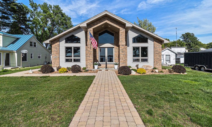 Silver Lake House | Upscale Lakefront Oasis: Private Dock, Dune Views, Firepit!