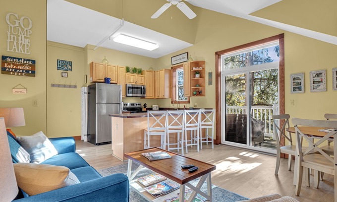 Elkhart Lake Villa | Upscale Waterfront and Pool View Condo!