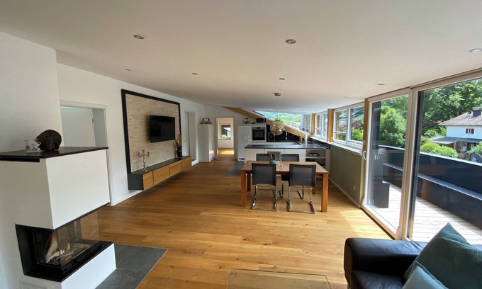 Aschau im Chiemgau Apartment | Vacation apartment Bergtraum 140 sqm with two separate bedrooms and outdoor seating area