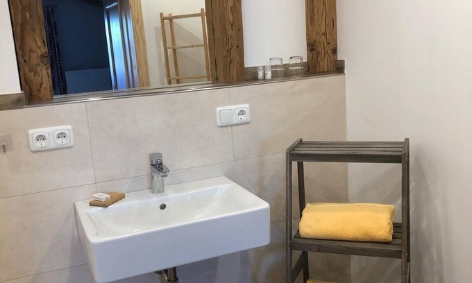 Staudach-Egerndach Apartment | Vacation apartment with beer garden view, shower, WC and balcony