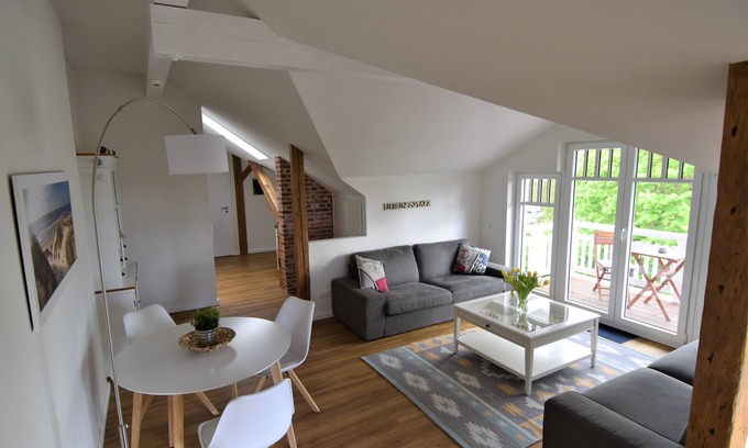 Petersdorf Apartment | Vacation apartment with a view over the island's fields