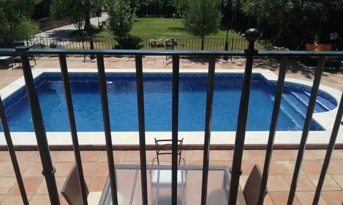 Las Jaras House | Vacation Home "Casa Del Brezo" with Mountain View, Private Pool & Wi-Fi