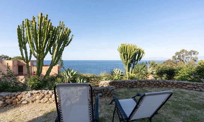 Scopello Villa | Vacation Home "Water Front Scopello" with Sea View, Private Garden & Wi-Fi