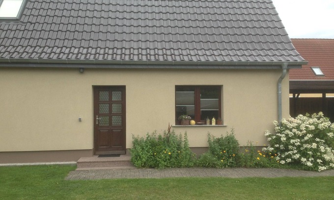 Mirowdorf House | Vacation home with a garden boat, located directly by the canal