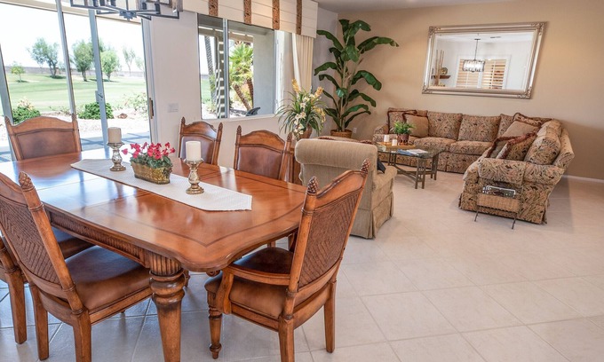 Desert Palms House | VACATION IN SUN CITY WITH GOLF VIEWS ! IN PALM DESERT CA n Golf, Pool, Gym