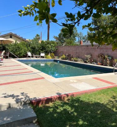 North Hills West House | Vacation Rental w Pool &Garden 6 Guests near CSUN