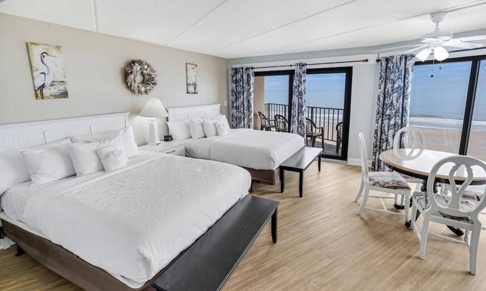 Litchfield by the Sea Apartment | Vacation Time Oceanfront Deluxe Queen Room 4th Flr