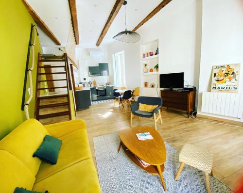 La Conception Apartment | Vaste et charmant loft CLIMATISÉ au cœur de Marseille