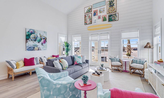 Port Aransas House | Vibrant coastal oasis where every corner radiates with spirit and comfort.