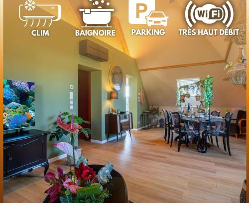 Bennwihr Apartment | Vignes & Tropiques - Terrasse - Wifi - Clim - Parking