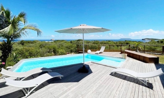 Grande-Terre Villa | Villa à Saint François G114 - 3 ch piscine vue mer