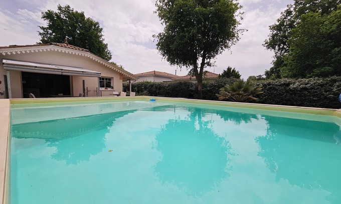 Lanton Villa | villa 6 people with pool garden tt comfort 4ch, 2 bathrooms 800m basin and Trade