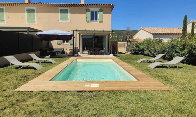 Plan-de-la-Tour Villa | Villa 6 Personnes Avec Piscine Chauffée