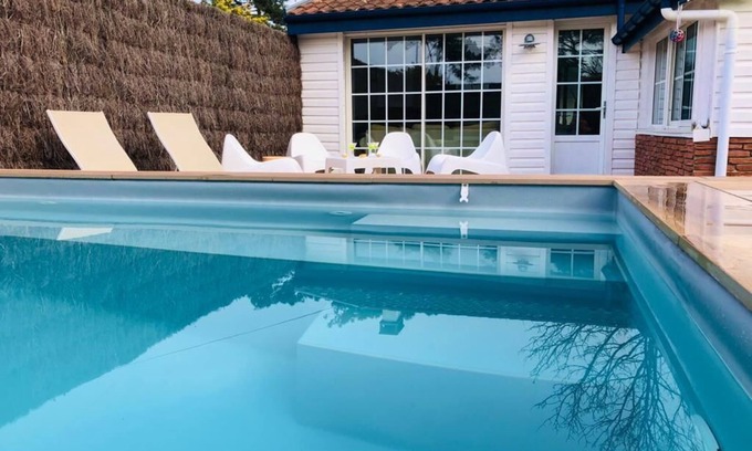 Mimizan House | Villa Avec Piscine 4 Chambres Bord de mer Tout à Pieds Plages Commerces