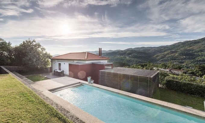 Vilar Villa | Villa "Casa de Vilar Peneda Gerês Natura" with Mountain View, Pool, Wi-Fi, Garden & Terrace