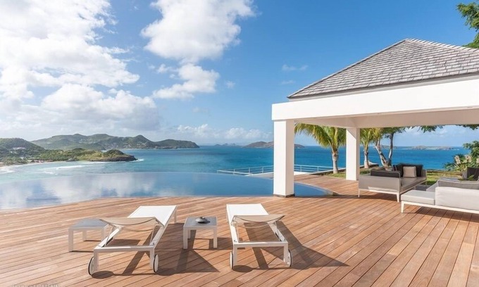 Barriere des Quatres Vents Villa | Villa Coco | Beach View - Located in Fabulous Lorient Beach with Private Pool